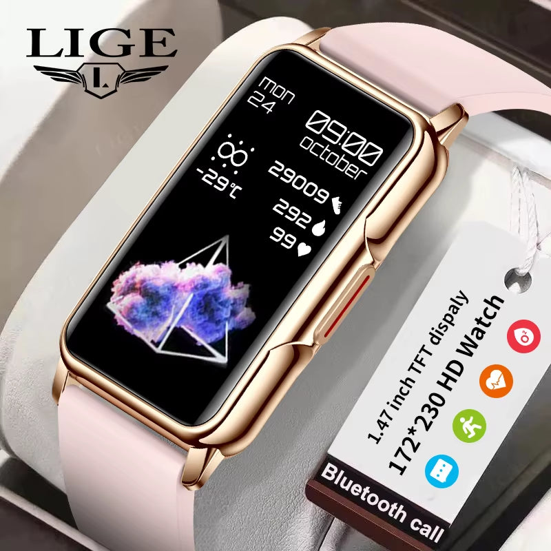 For Android IOS Smart Bracelet Women Smartwatch Men Heart Rate Blood Oxygen Waterproof Sport Smart Band Watch for Ladies +Gift