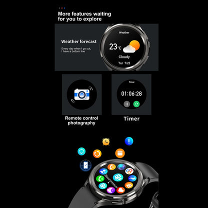 New Bluetooth Call Fashion Smart Watch 6 Classic Men'S Outdoor Sports Fitness Full Screen Touch Health Monitoring Smartwatches