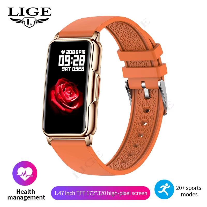 For Android IOS Smart Bracelet Women Smartwatch Men Heart Rate Blood Oxygen Waterproof Sport Smart Band Watch for Ladies +Gift