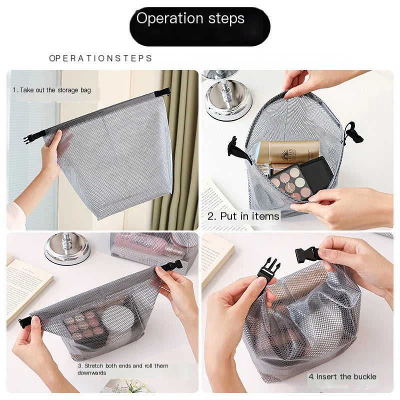 Waterproof Storage Bag, Fitness Clothing, Swimming Bathroom, Large Capacity Drawstring, Men'S and Women'S Outdoor Toiletries Bag