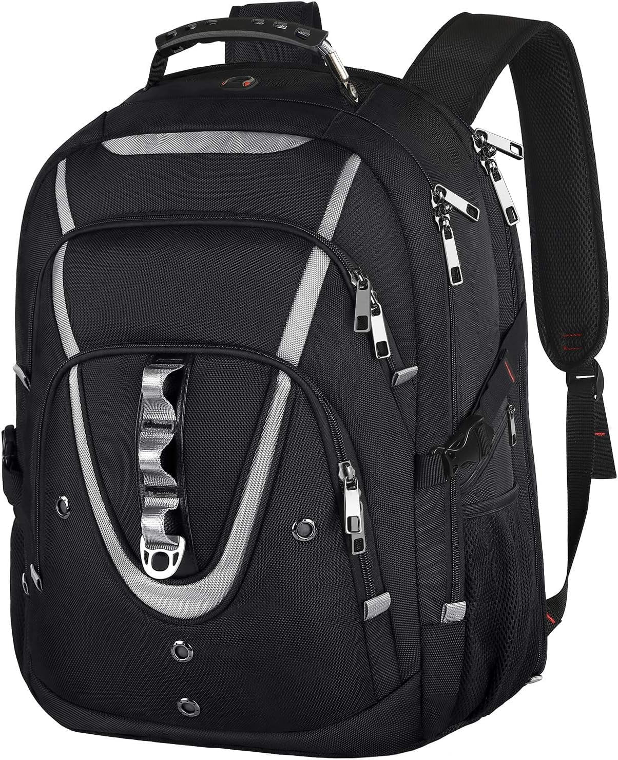 18.4 Laptop Backpack for Men, 55L-60L Extra Large Gaming Laptops Backpack, TSA Friendly Flight Approved RFID Anti-Theft Pocket, Water Resistant Suiltable for Travel Business Work