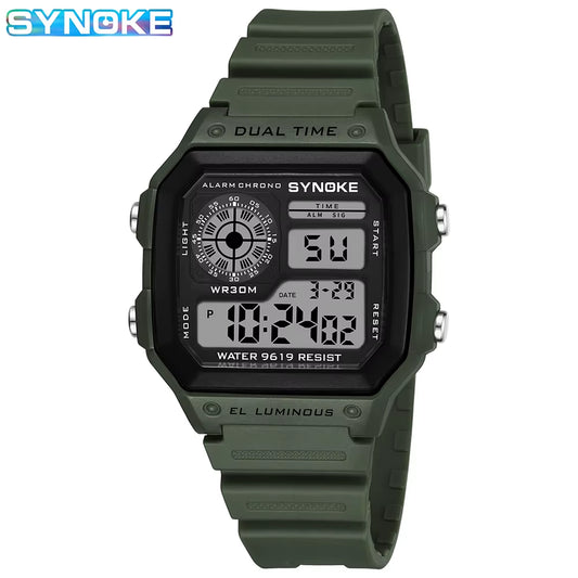 Digital Watches Men Sports Luminous Multifunction Waterproof Women Wristwatch Outdoor and Running Student Seven Lights