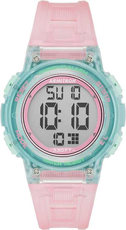 Sport Women'S Digital Chronograph Resin Strap Watch