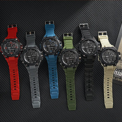 New Men'S Multifunctional Electronic Watch Sports Waterproof Night Light Large Dial Fashion Electronic Watch